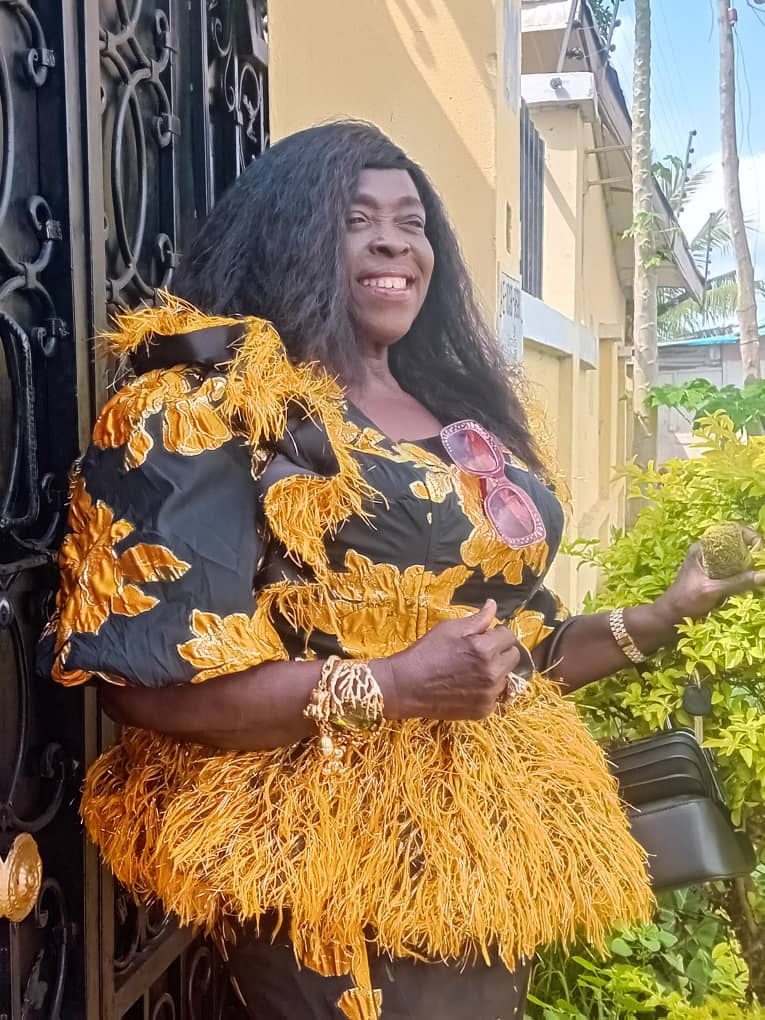 Juliana Golden Dress Close-up